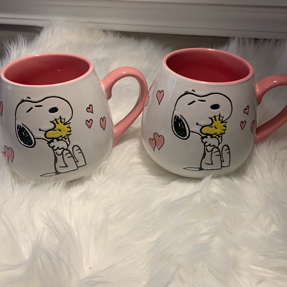 PEANUTS SET OF TWO THANK YOU MUGS